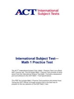 Thumbnail for Act Practice Test