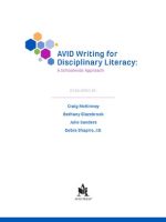 Thumbnail for AVID Writing For Disciplinary Literacy Look Inside