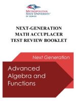 Thumbnail for Advanced Algebra and Functions Review Booklet