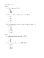 Thumbnail for Algebra II Practice Test