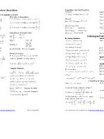 Thumbnail for Algebra Cheat Sheet Basic Properties & Facts