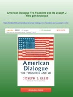 Thumbnail for American Dialogue The Founders And Us Joseph J. Ellis Instant Download