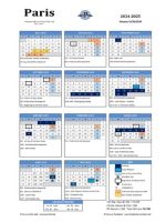 Thumbnail for Approved 2024 2025 PISD School Calendar