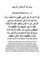 Thumbnail for Ayatul Kursi In English Transliteration