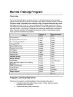 Thumbnail for Barista Training Program Guide