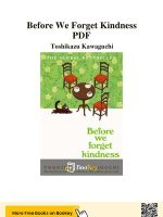 Thumbnail for Before We Forget Kindness PDF