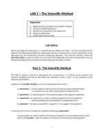 Thumbnail for LAB 1: Scientific Method/Tools of Scientific Inquiry