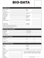 Thumbnail for Biodata Form