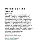 Thumbnail for Parable of the Sower Novel by Octavia E. Butler