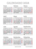 Thumbnail for Calendario Chile 2024 PDF Gratis