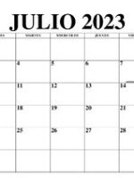 Thumbnail for Calendario Mes De Julio 2023