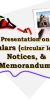 Thumbnail for Circulars, Notices, & Memorandum
