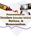 Thumbnail for Circulars, Notices, & Memorandum