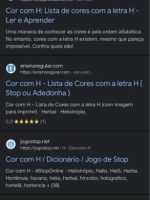 Thumbnail for Cor Com H Pesquisa Google