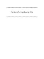 Thumbnail for Crisis Survival Skills Handout