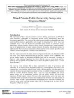 Thumbnail for Mixed Private-Public Ownership Companies “empresa mixta”