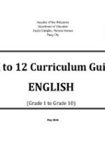 Thumbnail for Curriculum Guide ENGLISH (Grade 1 to Grade 10)