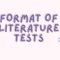 Thumbnail for Formats Of Literature Tests