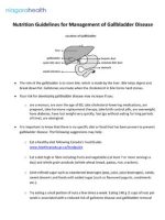 Thumbnail for Nutrition Guidelines for Management of Gallbladder Disease
