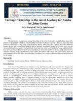 Thumbnail for Teenage friendship in the novel Looking for Alaska by John Green