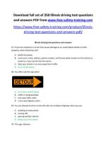Thumbnail for Illinois Driving Test Questions And Answers Sample
