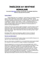 Thumbnail for Ingilizce A1 Seviyesi Konu AnlatıMı PDF