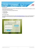 Thumbnail for Introduction The Login Page Adp Workforce Now Navigating In Adp Workforce Now For Managers Supervisors And Employees