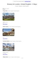 Thumbnail for Itinerary For London, United Kingdom 2 Days 2