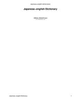 Thumbnail for Japanese English Dictionary (58,259 Entries)