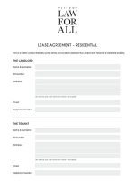Thumbnail for LEASE AGREEMENT RESIDENTIAL October 2019