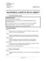 Thumbnail for MATERIAL SAFETY DATA SHEET