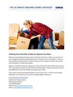 Thumbnail for MOVING HOME CHECKLIST