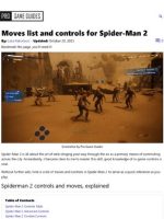 Thumbnail for Moves List And Controls For Spider Man 2 Pro Game Guides
