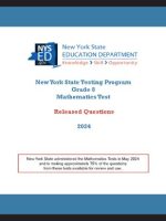 Thumbnail for NYS Grade 8 Mathematics Test Released Questions