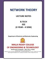 Thumbnail for Network Theory Lecture Notes