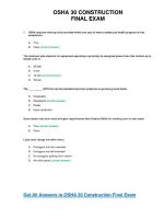Thumbnail for OSHA 30 Construction Final Test Answer Key