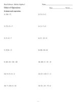 Thumbnail for Order Of Operations