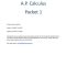 Thumbnail for A.P. Calculus Packet 1