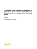 Thumbnail for Predicting Performance On (STAAR) In Grades 3 8