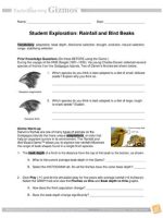 Thumbnail for Rainfall And Bird Beaks Gizmo Answers