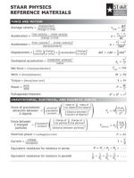 Thumbnail for STAAR Physics Reference Materials