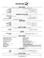 Thumbnail for MISSION BBQ Takeout Menu PDF