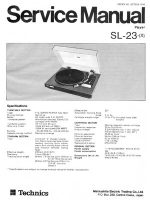 Thumbnail for Technics SL 23 Service Manual