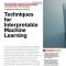 Thumbnail for Techniques for Interpretable Machine Learning