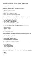 Thumbnail for Answer Key - Character Playbook Module 5 Pre-Assessment
