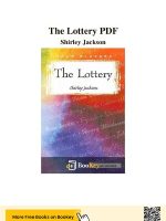 Thumbnail for The Lottery PDF Shirley Jackson Summary