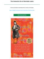 Thumbnail for The Immortal Life Of Henrietta Lacks Academic PDF Download