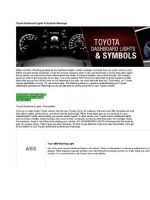 Thumbnail for Toyota Dashboard Lights
