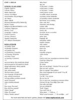 Thumbnail for Unit 1 Hello Lesson Class Ders For More Word Lists And Word Games, Please Visit