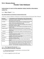Thumbnail for Web Quest Periodic Table MS